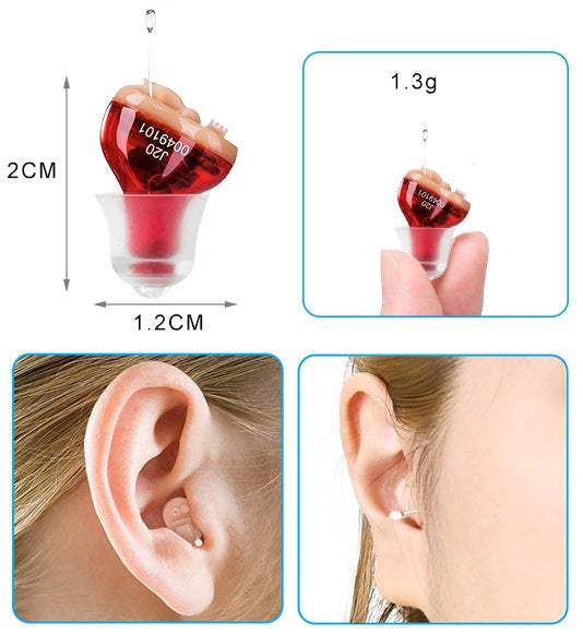 Mini Aparelho Auditivo Invisível - Amplificador Auditivo