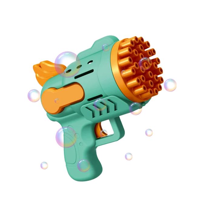 Arma Bolha De Sabão - Brinquedo Lançador Bolhas 29 Buracos