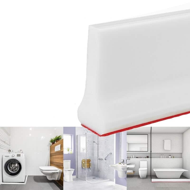 Barreira de Água para Banheiro e Cozinha, Borracha para Chuveiro