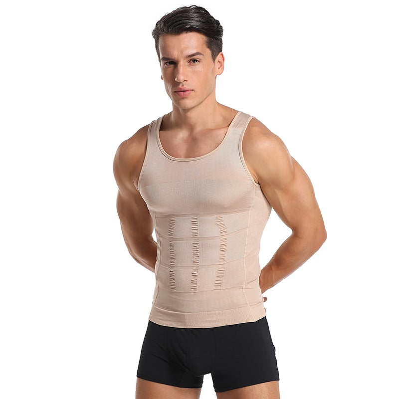 Camisa de Compressão Masculina Modeladora, Correção Postural