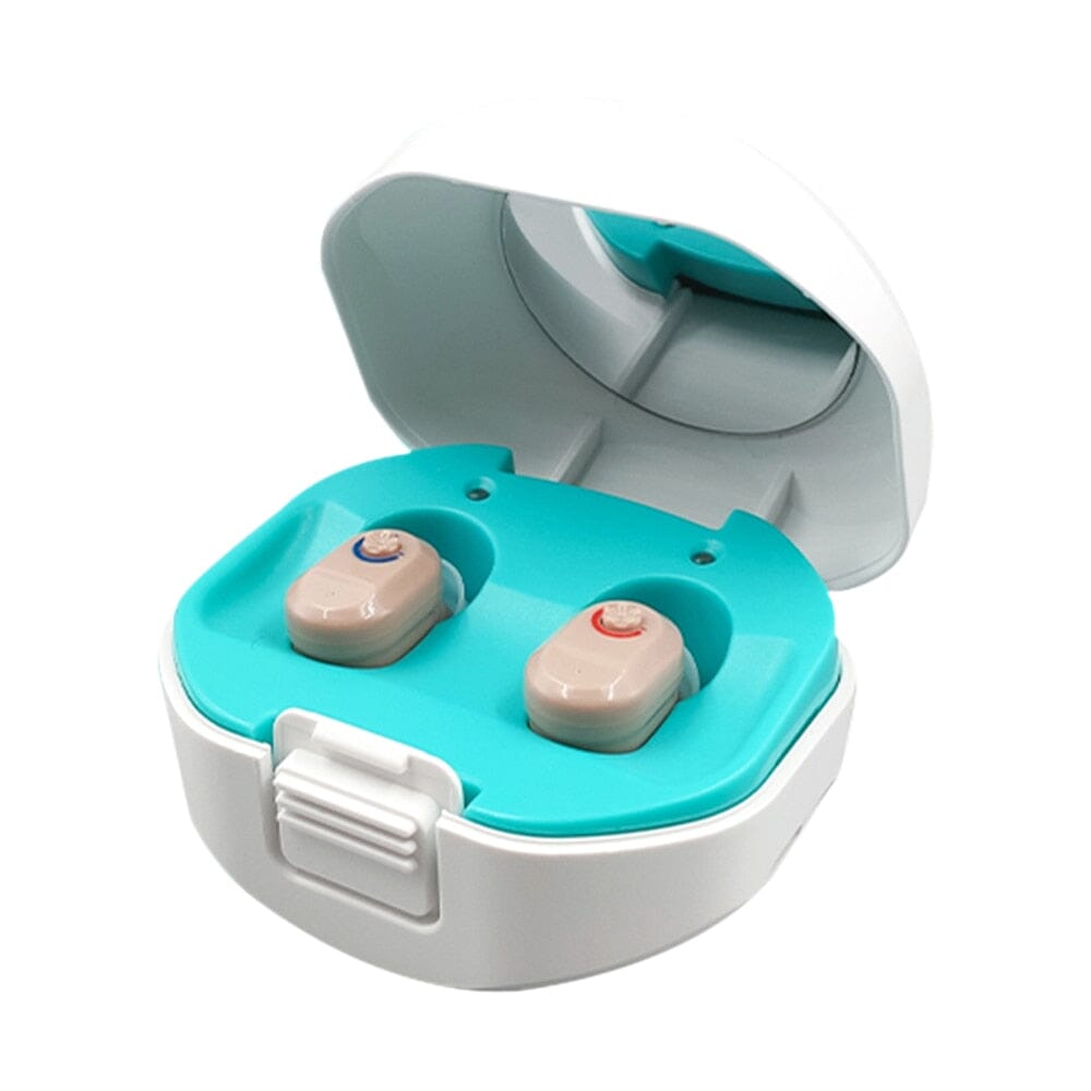 Aparelho Auditivo Recarregável - Mini Amplificador Par