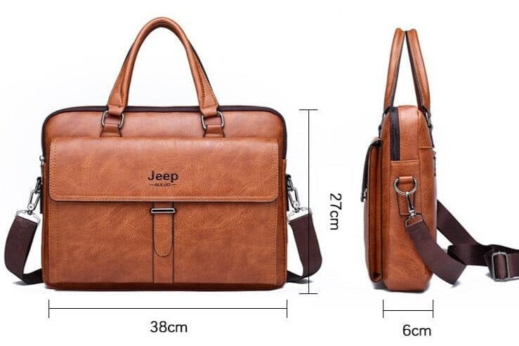 Maleta Para Notebook - Pasta Executiva de Couro Jeep