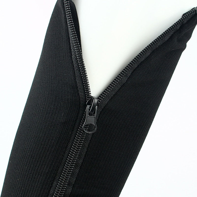 Meias de Alta Compressão com Zíper para Varizes e Inchaços