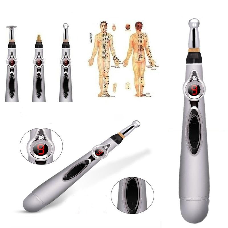 Caneta de acupuntura elétrica, instrumento terapêutico massageador
