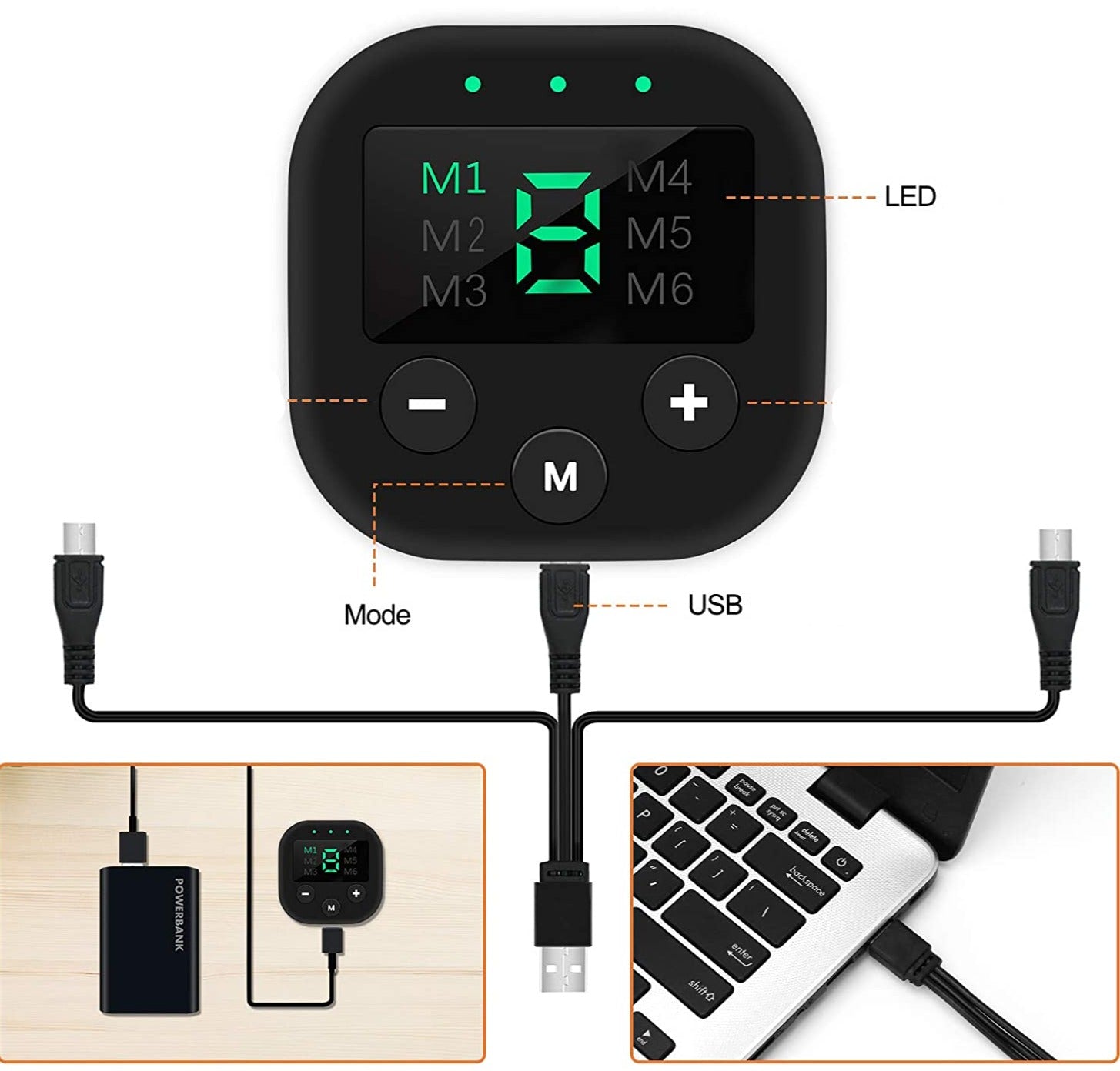 Estimulador Muscular Fitness Tonificador Kit Abdômen, Braços