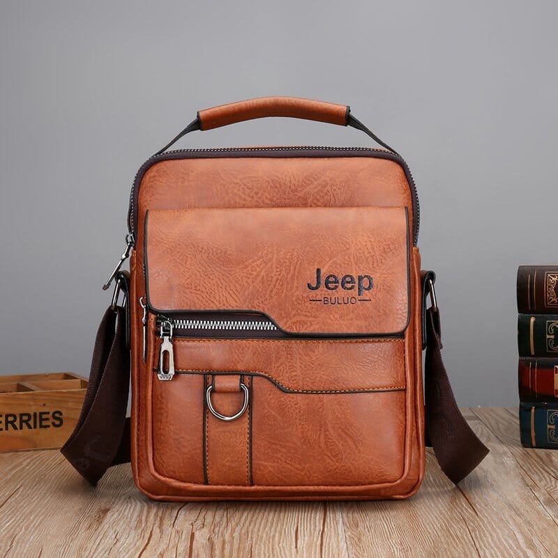 Bolsa de Ombro Jeep de Couro - Transversal Masculina