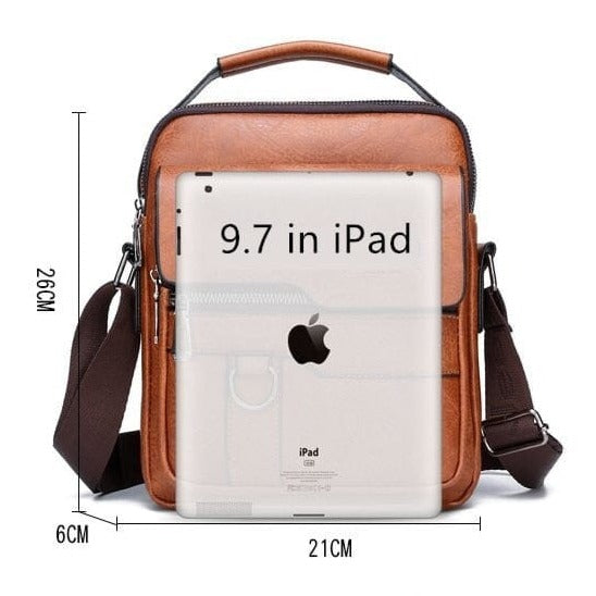 Bolsa de Ombro Jeep de Couro - Transversal Masculina