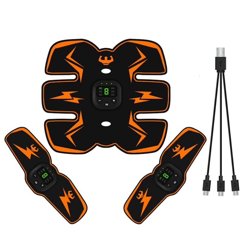 Estimulador Muscular Fitness Tonificador Kit Abdômen, Braços