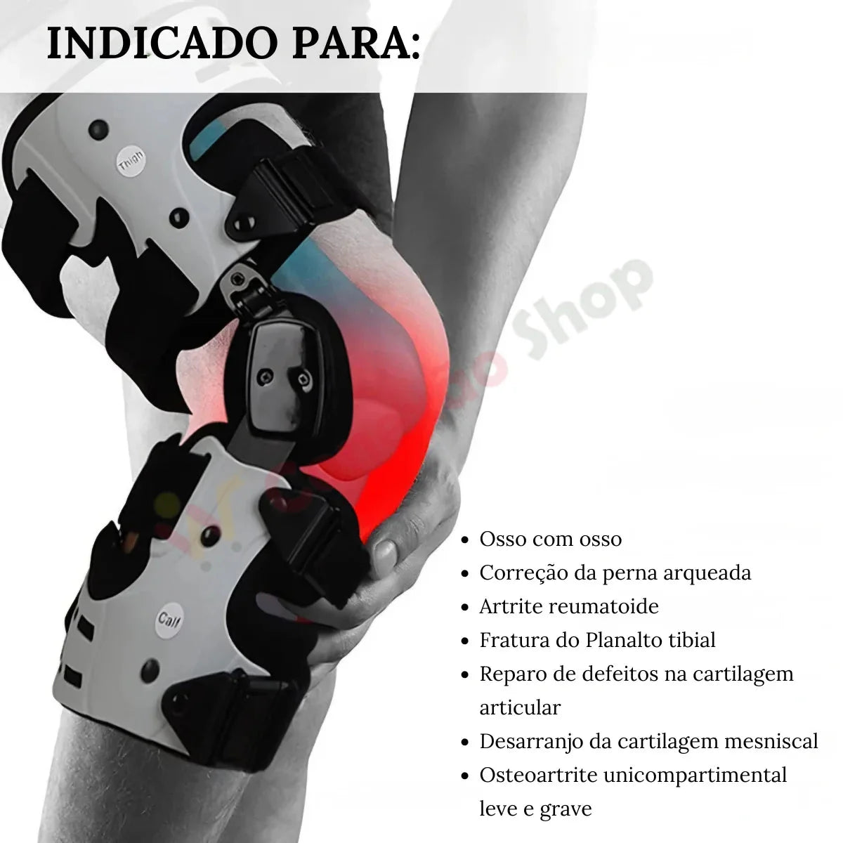 Joelheira Estabilizadora Articulada Ajustável