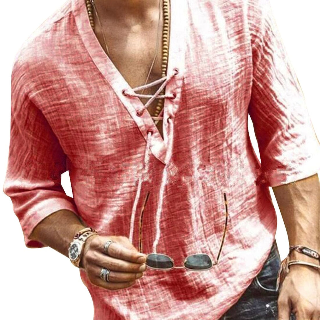 Camisa Masculina de Linho - Blusa Linho Com Manga