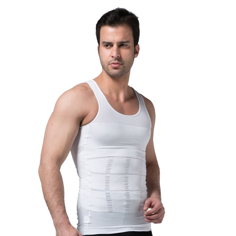 Camisa de Compressão Masculina Modeladora, Correção Postural