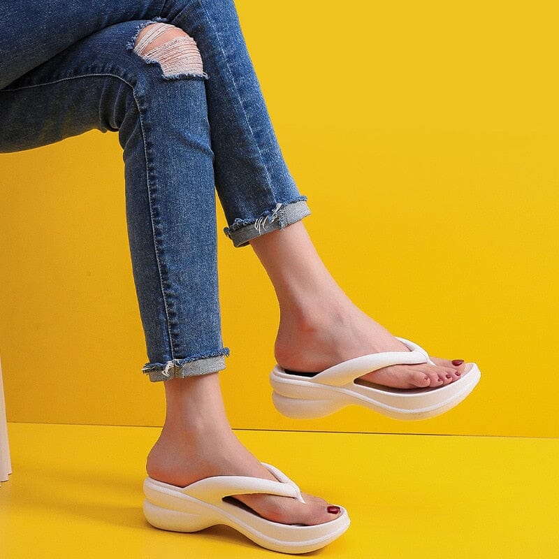 Chinelo Plataforma Feminino - Sandália Confort Nas Nuvens