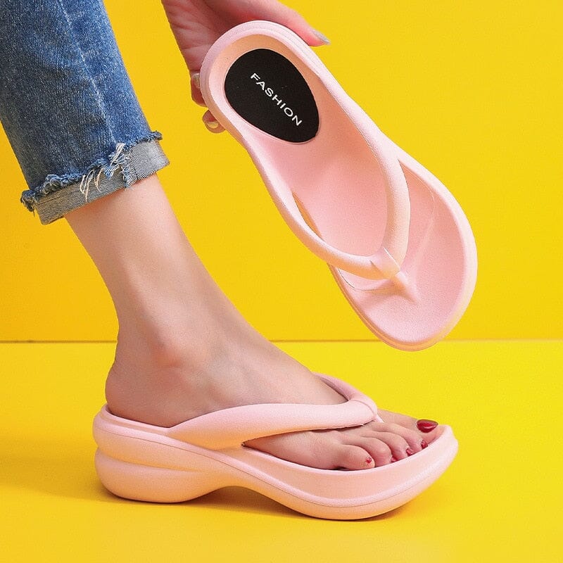 Chinelo Plataforma Feminino - Sandália Confort Nas Nuvens