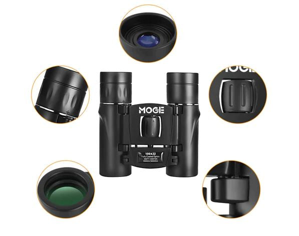 Binóculo Profissional HD Longo Alcance, Visão Noturna 100x22